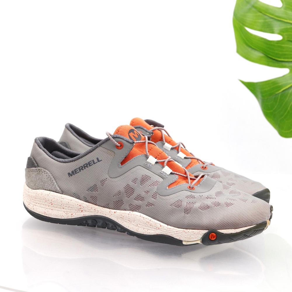Merrell Womens All Out Charge Running Shoes Size 9.5 Gray Orange Trail Sneakers